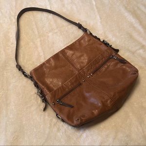 The Sak brown leather hobo purse!